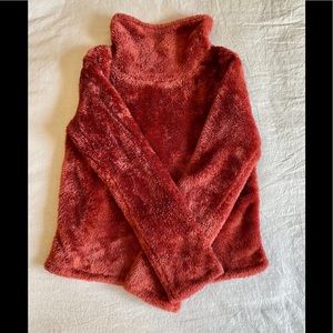 Joy Lab size small brick colored fuzzy sweatshirt